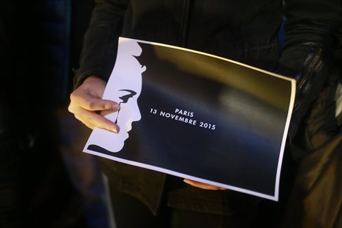 Tribute to Paris terrorist attack victims