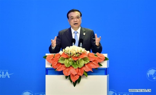 Premier Li delivers speech at opening ceremony of Boao Forum for Asia