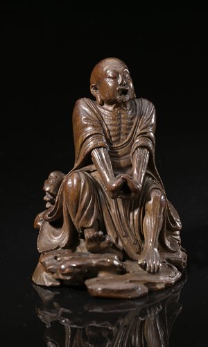 The bamboo carving artwork on display at the Shanghai Museum
Photo: Courtesy of the museum