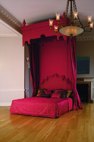 The Royal State Bed presented by luxury brand Savoir Beds in Beijing and Shanghai. Photo: Courtesy of Savoir Beds