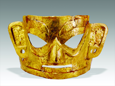 The 3,000-year-old <em>Gold Mask</em> can be viewed on the Jinsha Site Museum. Photo: Courtesy of the museum 