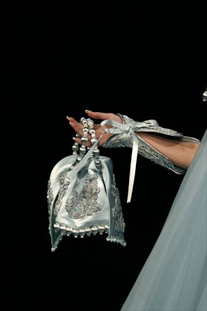 A dazzling silk and pearl handbag from Rose Studio Photos: IC