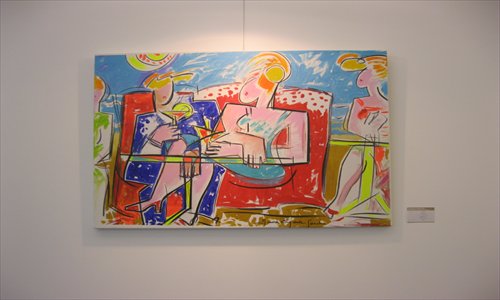 Artworks on show at the 2012 Meeting in Shanghai art exhibition Photos: Li Yuting/GT