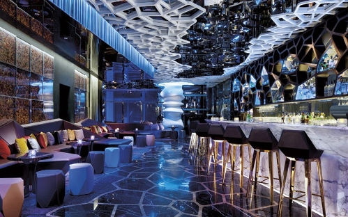 Ozone Bar, Ritz Carlton, Hong Kong&nbsp; (Source: www.huanqiu.com)The Ozone Bar in the Ritz-Carlton Hong Kong is on the 118th floor of Kowloon's International Commerce Centre.The views, of course, are excellent but so too is the futuristic interior designed by Masamichi Katayama to represent 