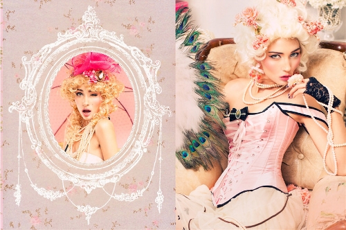 (Source: huanqiu.com)The amazing fashion photos&nbsp;by Nicolina Patricia Malina is a lace lover's dream come true. This editorial boasts Marie Antoinette-inspired beauties saturated in dripping jewels, lace, pearls and curls. These epitomes of perfection are adorned with cotton-candy up-dos, pastel ringlets and skin-tight lingerie.Photographer Nicoline Patricia Malina is renowned for her distinct photographic style that includes rich colors, intricate attention to detailing—that often dominant the entire shoot— and her combination of black and white stylings.