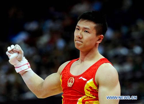 Chen Yibing of China takes part in Gymnastics Artistic men's team final contest, at London 2012 Olympic Games in London, Britain, on July 30, 2012. Photo: Xinhua