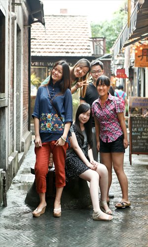 The team that worked on the documentary Why Do We Go Abroad? Photo: Courtesy of Qin Sibo