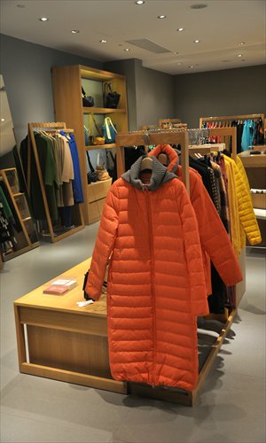 Down coats on display at Zuczug
Photos: Cai Xianmin/GT