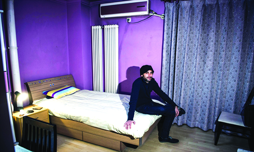 Guerrero thinks his first apartment in Beijing is quite comfortable. Photo: Li Hao/GT