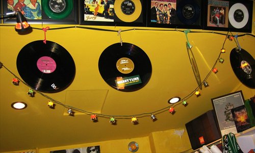 Giving vinyl its due praise at Music Station in Gulou Photo: Courtesy of Zhou Yin
