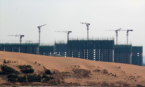 Another development rises in the desert city of Ordos, Inner Mongolia Autonomous Region. Photo: CFP