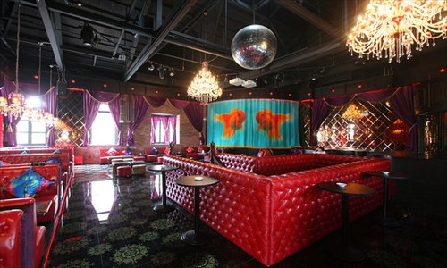 The interior of Shanghai Rose
