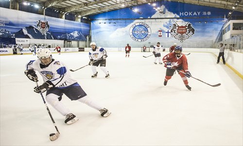 Action from the Canada v Finland expat match on May 11 in Beijing