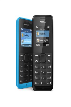 The Nokia 105, soon to be available on the market Photo: Courtesy of Nokia