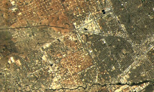 An overview image of Texas,US,taken by the Shijian 9-A satellite. Photo:China Center for Resources Satellite Data and Application