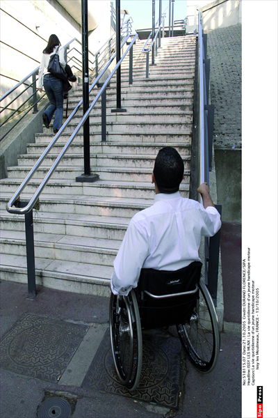 Not all subway stations have facilities for the disabled yet.

