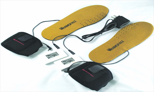Rechargeable, heated insoles are a quick and easy way to stay warm from the bottom up. Photo: taobao.com