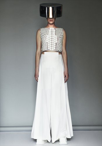 An outfit from Jamie Wei Huang's 2014 spring collection that was worn by Lady Gaga. Photos: Courtesy of Xintiandi