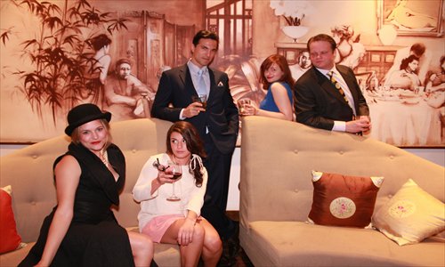 A stage photo for Hay Fever.
