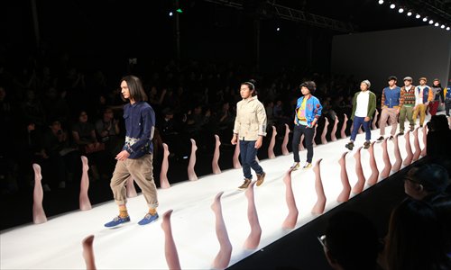 Shanghai Fashion Week (April 10-16) will stage 35 shows that reveal the fashion trends for the coming autumn and winter. Photo: Cai Xianmin/GT