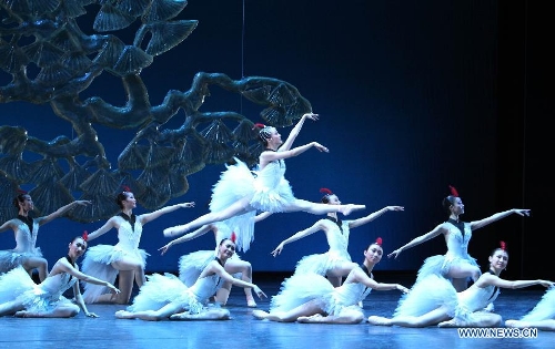 Artists of the National Ballet of China (NBC) perform the Chinese version of 