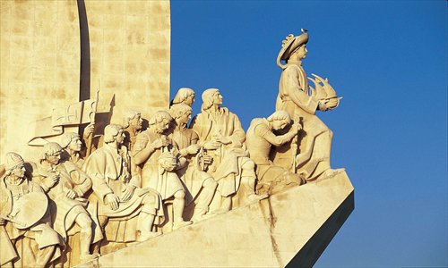 The Padrao dos Descobrimentos, or Monument to the Discoveries, dedicated to the era in Portuguese history which made Lisbon a bustling international port  Photo: CFP