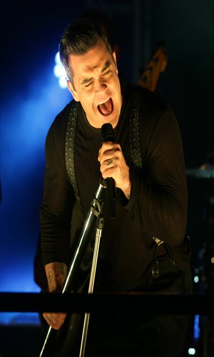 UK singer Robbie Williams Photo:CFP