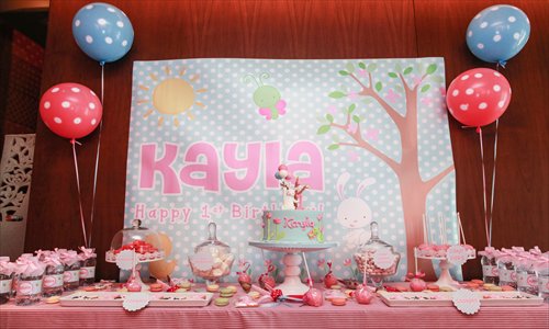 A children's party with a sweets buffet designed by Candy Couture Photo: Courtesy of Gloriana Vega