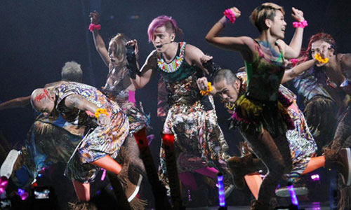 Pop singer Show Luo gives performance during a concert of his 2013 world tour 