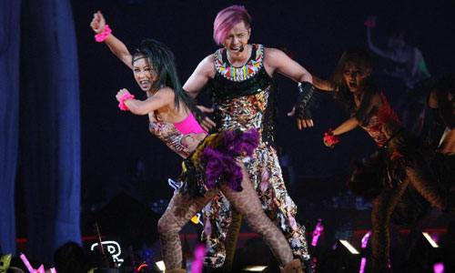 Pop singer Show Luo gives performance during a concert of his 2013 world tour 