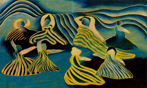 A piece by Russian artist Maxim Santalov 