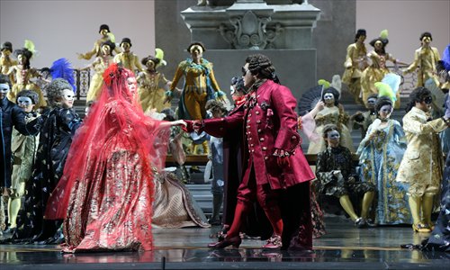 NCPA marks Verdi's bicentennial by staging the extravagant masquerade of <em>Un Ballo in Maschera</em>. Photo: Courtesy of NCPA