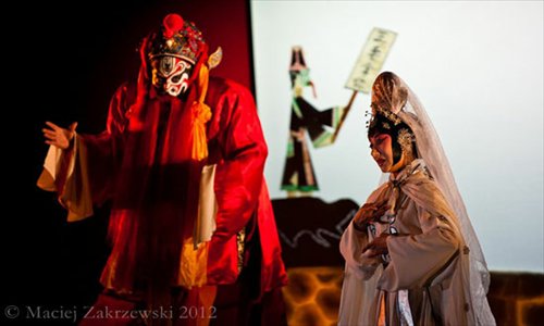 Scene from the play, staged in Poland. Photo: Courtesy of Han Chi