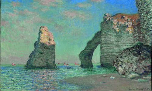 The Cliffs at Etretat by Claude Monet