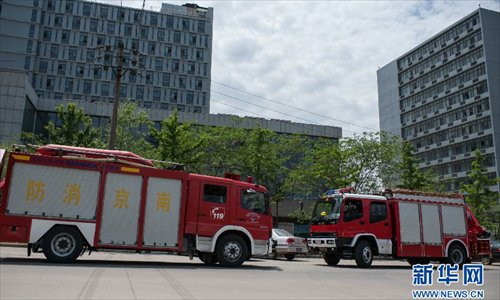 One person was killed and three others were injured in an explosion that occurred Tuesday morning at a university in Nanjing, capital of east China's Jiangsu Province, university sources said. Photo:Xinhua
