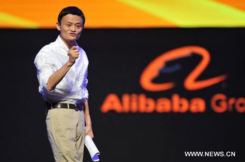 Ma Yun, Alibaba (China) Co., Ltd CEO, delivers a speech in Hangzhou, capital of East China's Zhejiang Province, September 9, 2012. China's Alibaba Group closed a 7.6-billion-dollar deal with Yahoo on September 18, 2012 buying back half of the shares Yahoo Inc owned in the company. Photo: Xinhua