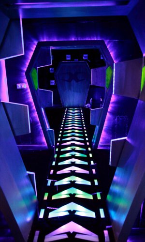 The laser tag venue at X-Club
Photo: Courtesy of X-Club