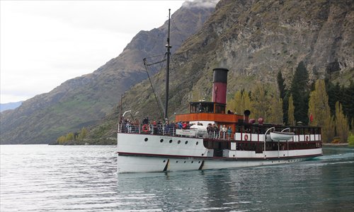 Built in 1912, the TSS Earnslaw still operates on Lake Wakatipu, offering one of the town's most iconic experiences.
Photos: Zhu Jialei/GT