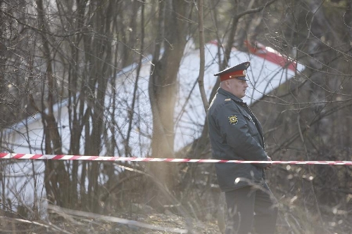 The plane carrying Polish President Lech Kaczynski crashed near the Smolensk airport on April 10 of 2010, killing the president and all 132 people on board, said Russian officials. (Xinhua/Lu Jinbo)
