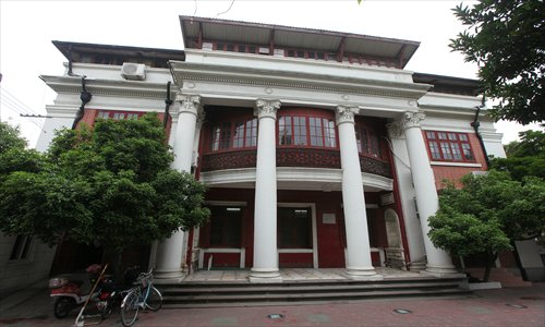 Bai's Mansion is among a variety of international architectural styles on Duolun Road. Photo: Cai Xianmin/GT