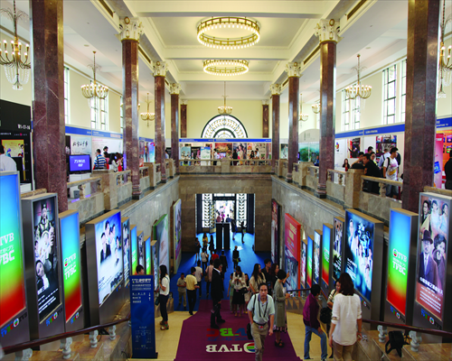 The 19th Shanghai TV Festival sees few visitors attending its second day on June 11. Photo: CFP