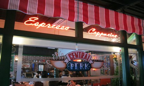 The café's storefront
