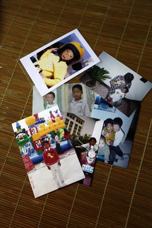 Photos of Zhu Junlong, nicknamed Baobao, growing up