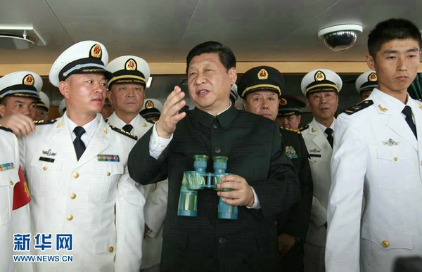 Xi Jinping, general secretary of the Central Committee of the Communist Party of China (CPC) and also Chairman of the CPC Central Military Commission, spent three days inspecting a military base in Guangzhou. There he called on the PLA to “revolutionize, modernize and standardize” its forces. Photo:Xinhua