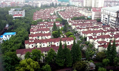 The first phase of Caoyang New Village, one of the first socialist workers' villages in China, was completed in May 1952. Photo: Yang Hui/GT