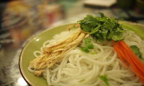 The cool rice noodles Photos: Cai Xianmin/GT