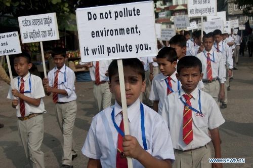 environment day marked in nepal global times global times