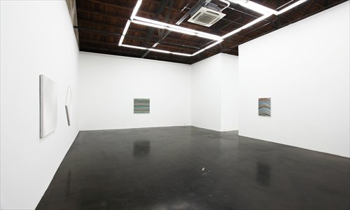 Xie Molin's solo exhibition features the artist's latest abstract paintings.  Photo: Courtesy of Beijing Commune 