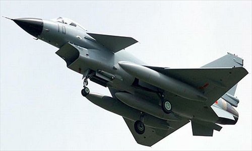 Chinese 3rd generation fighter: J-10 jet fighter Photo: Xinhua