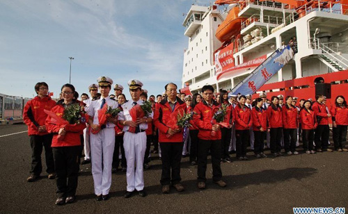China's icebreaker Xuelong, or 